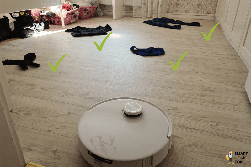 ecovacs deebot t10 detection obstacle objet plat